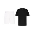 ENSEMBLE WEIßE SPORTSHORTS + SPORT-T-SHIRT