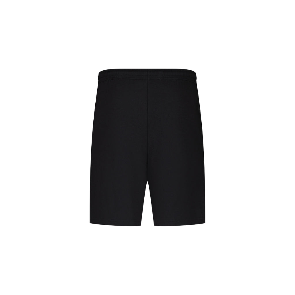 SCHWARZES ENSEMBLE AUS KURZEN JOGGINGHOSEN + T-SHIRT
